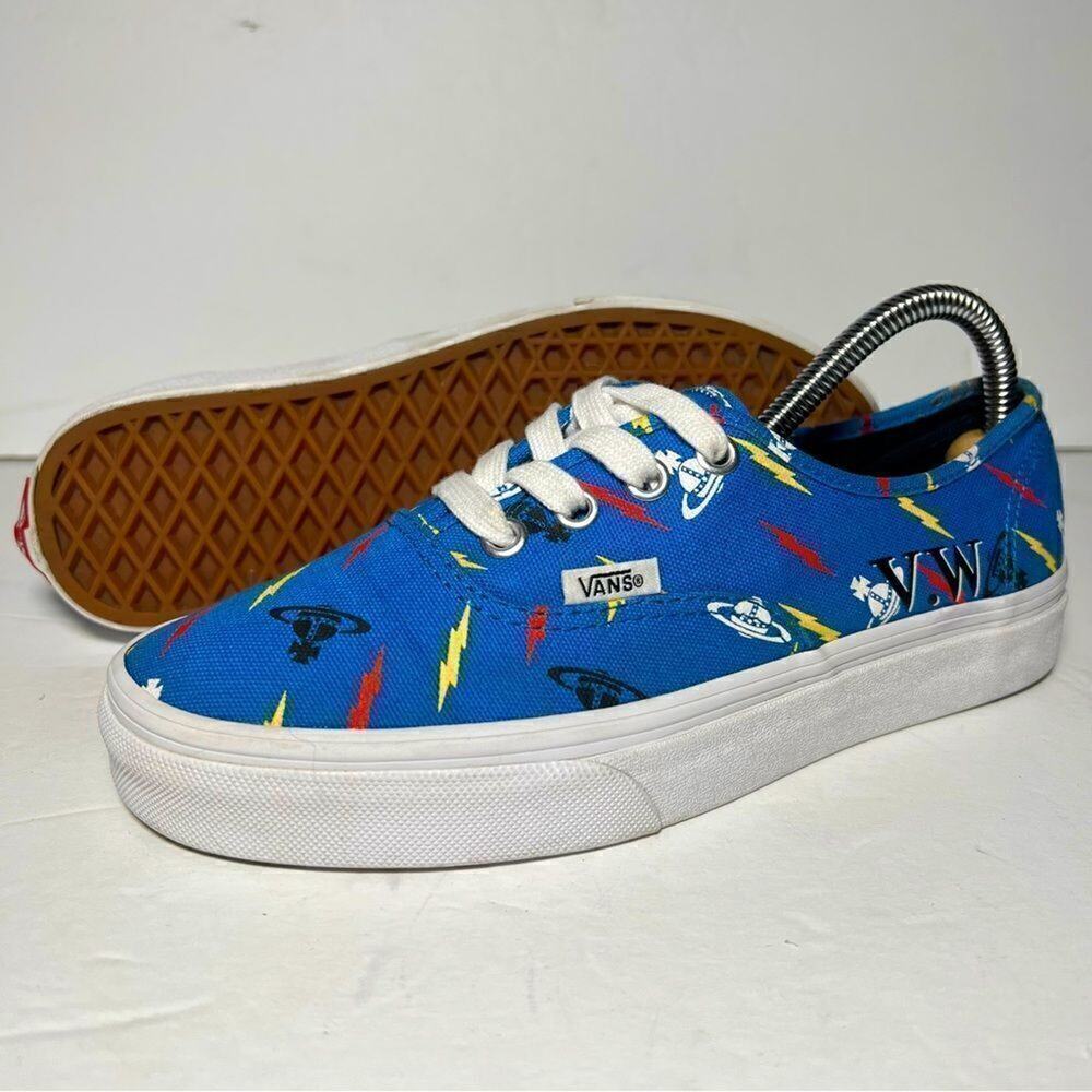 Vans Authentic Vivienne Westwood Anglomania Sneakers‎ Blue Mens 5.5 Womens 7